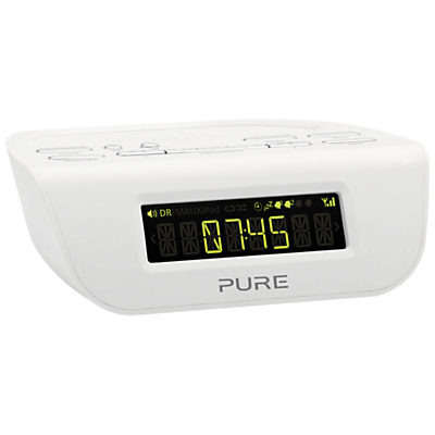 Pure Siesta Mi Series 2 DAB/FM Bedside Clock Radio White Pure Siesta Mi Series 2 DAB/FM Bedside Clock Radio White